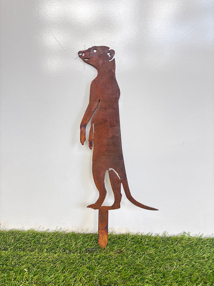 Meerkat Metal Garden Art