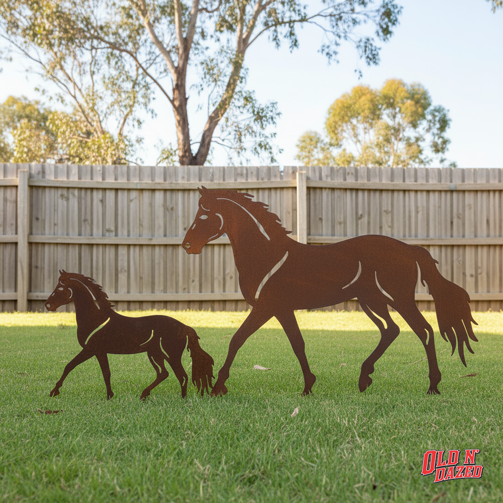 Horse Metal Garden Art nd157