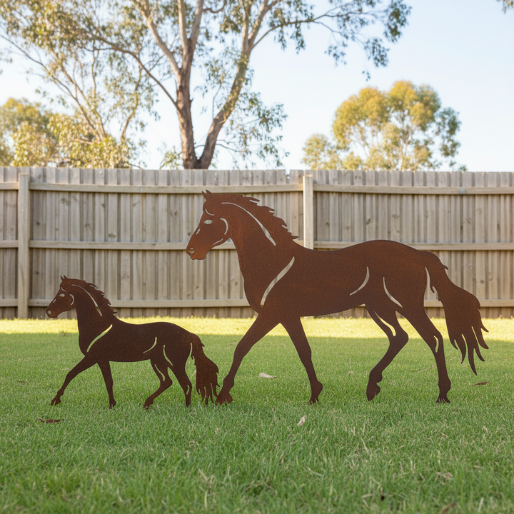 Horse Metal Garden Art nd157
