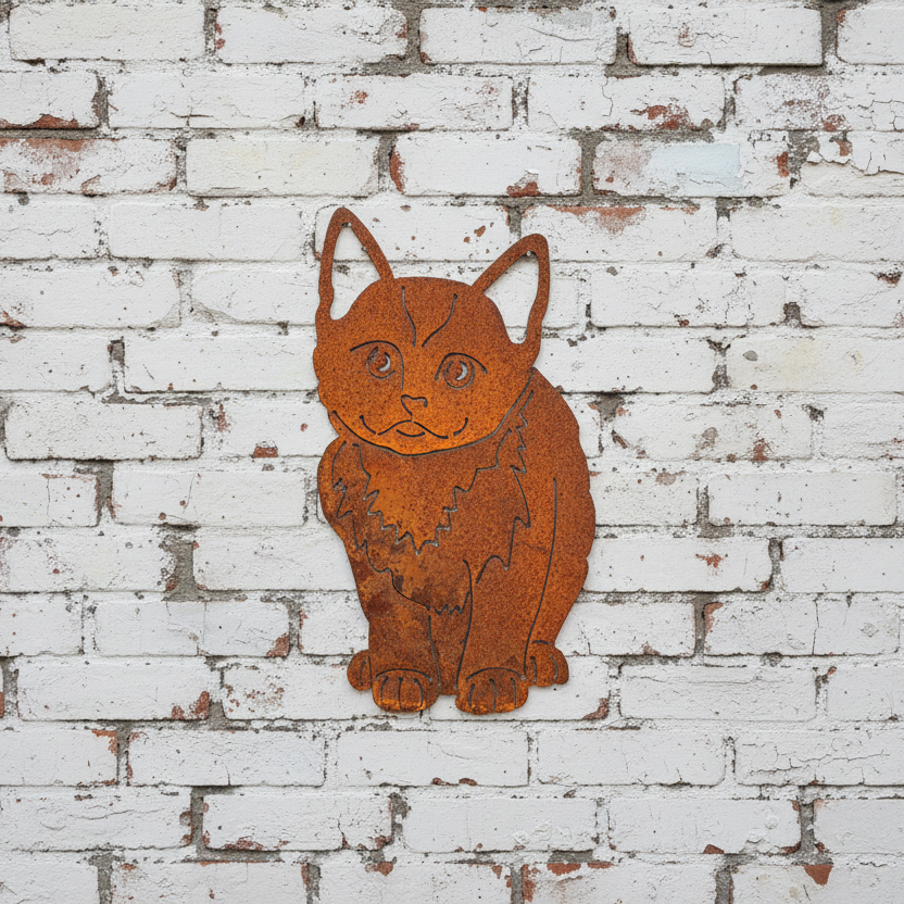 Kitten Cat Metal Wall Art