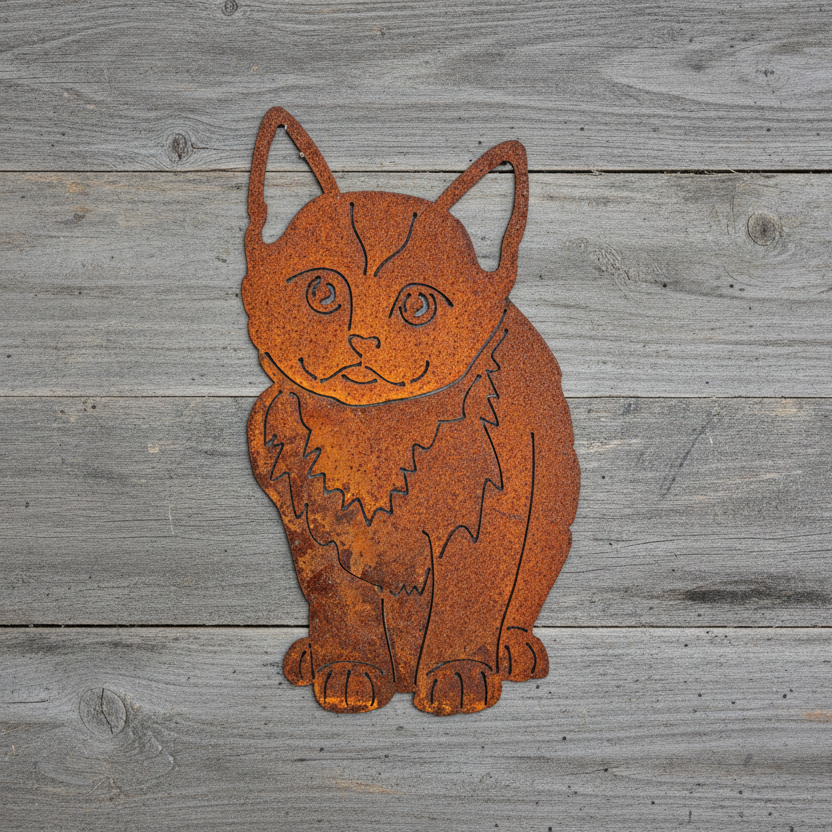 Kitten Cat Metal Wall Art