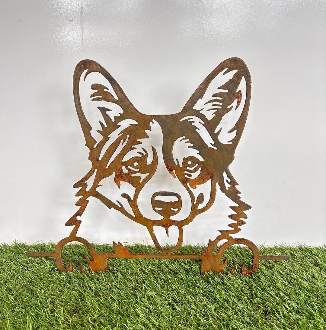 Pembroke Welsh Corgi - Dog Memorial Plaque - Metal Art