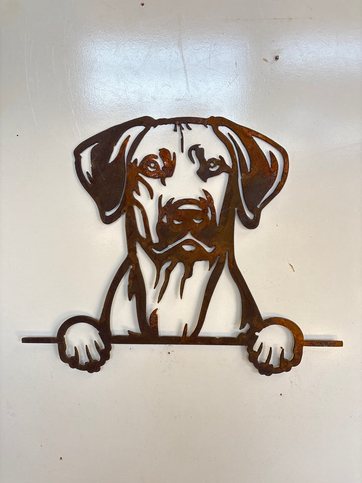 Rhodesian Ridgeback  - Dog Memorial Plaque - Metal Art