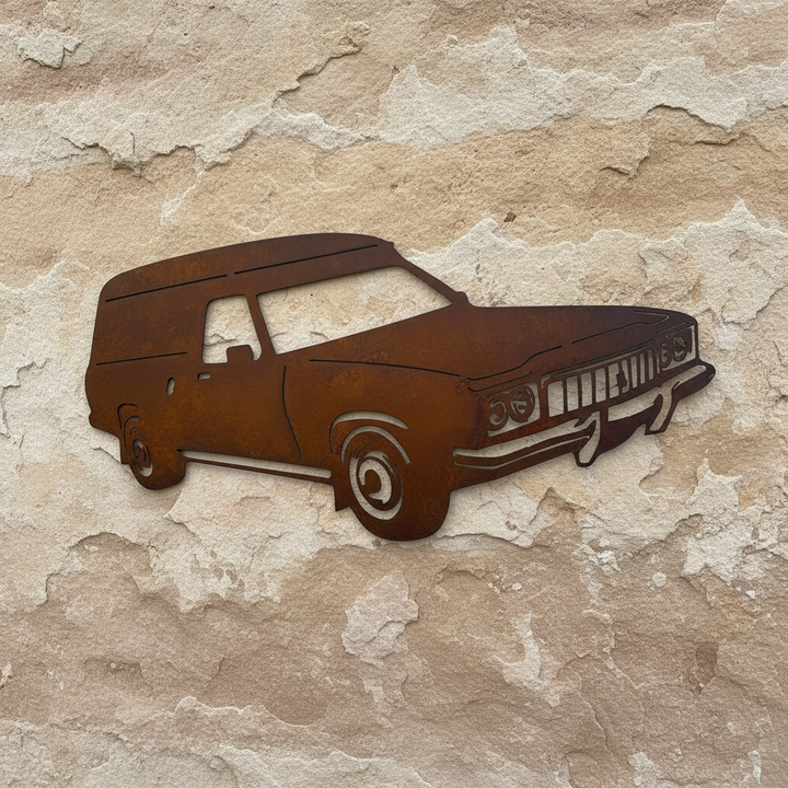 HX Holden Panel Van Metal Wall Art