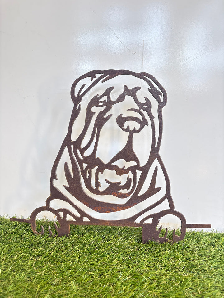 Shar Pei - Dog Memorial Plaque - Metal Art