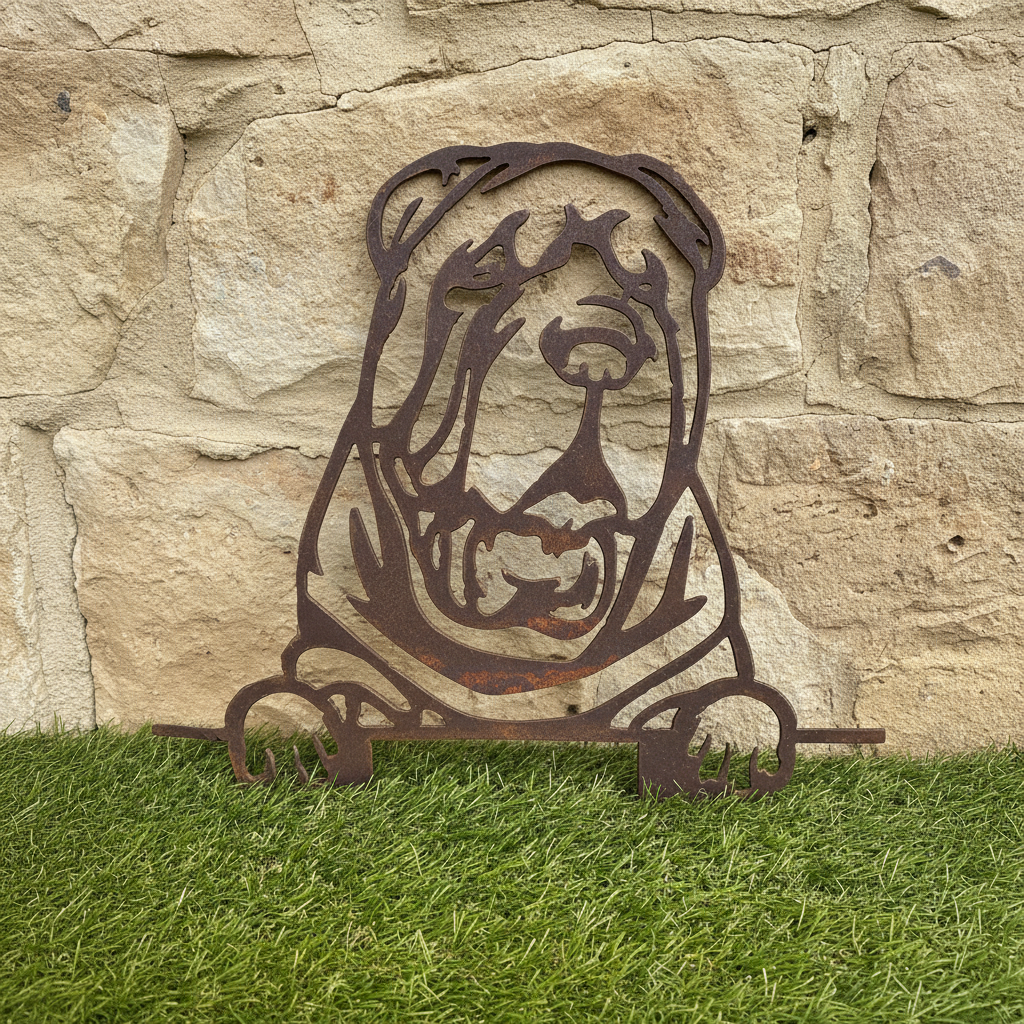 Shar Pei - Dog Memorial Plaque - Metal Art