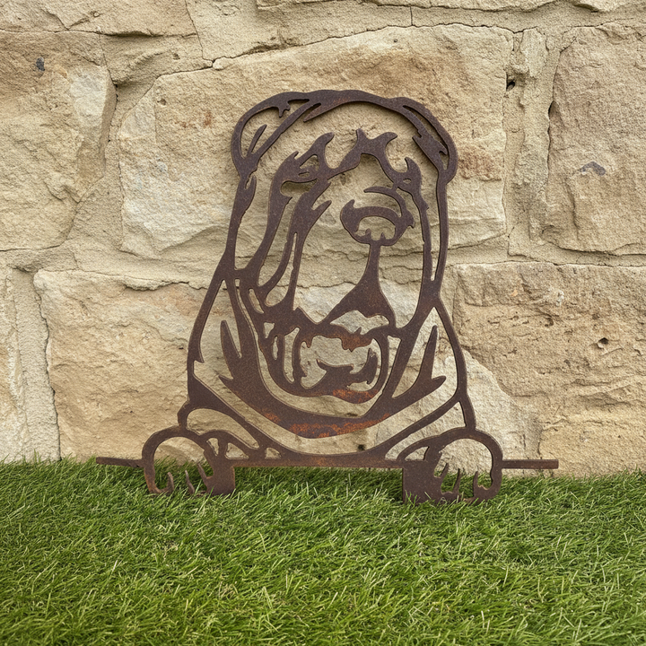 Shar Pei - Dog Memorial Plaque - Metal Art