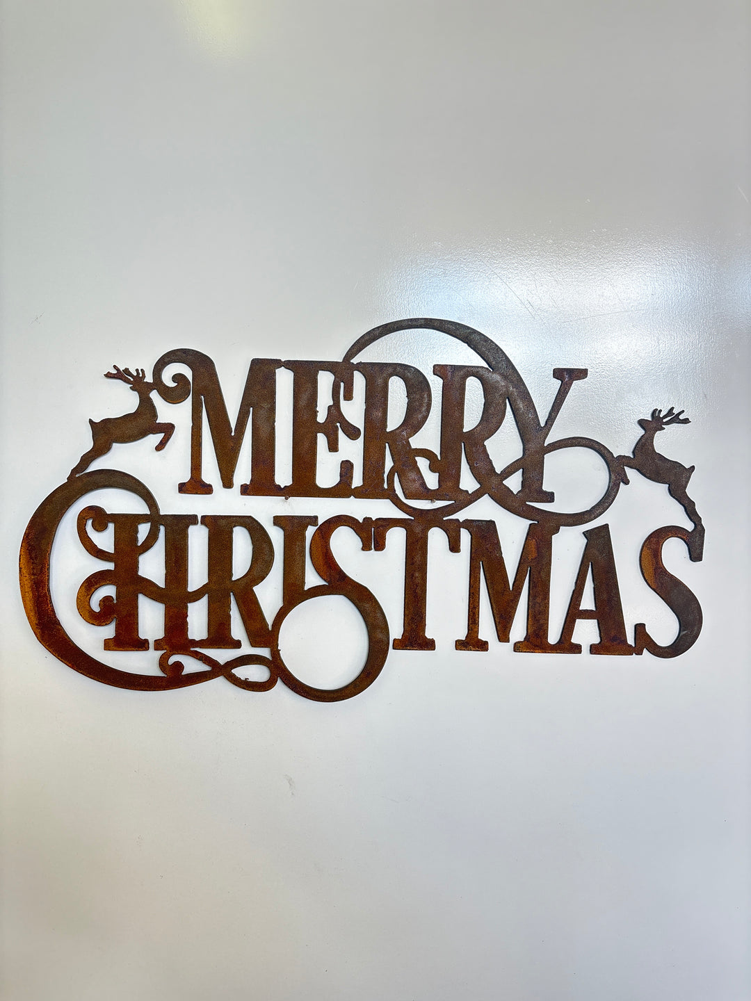 Merry Christmas Sign Metal Wall Art