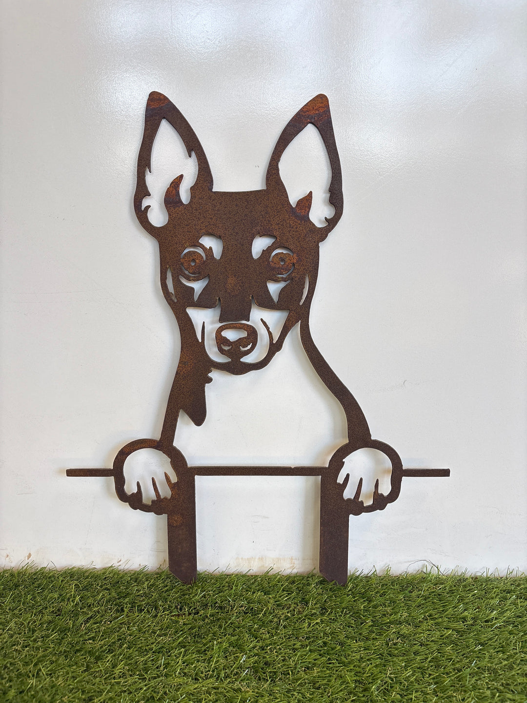 Fox Terrier - Dog Memorial Plaque - Metal Art