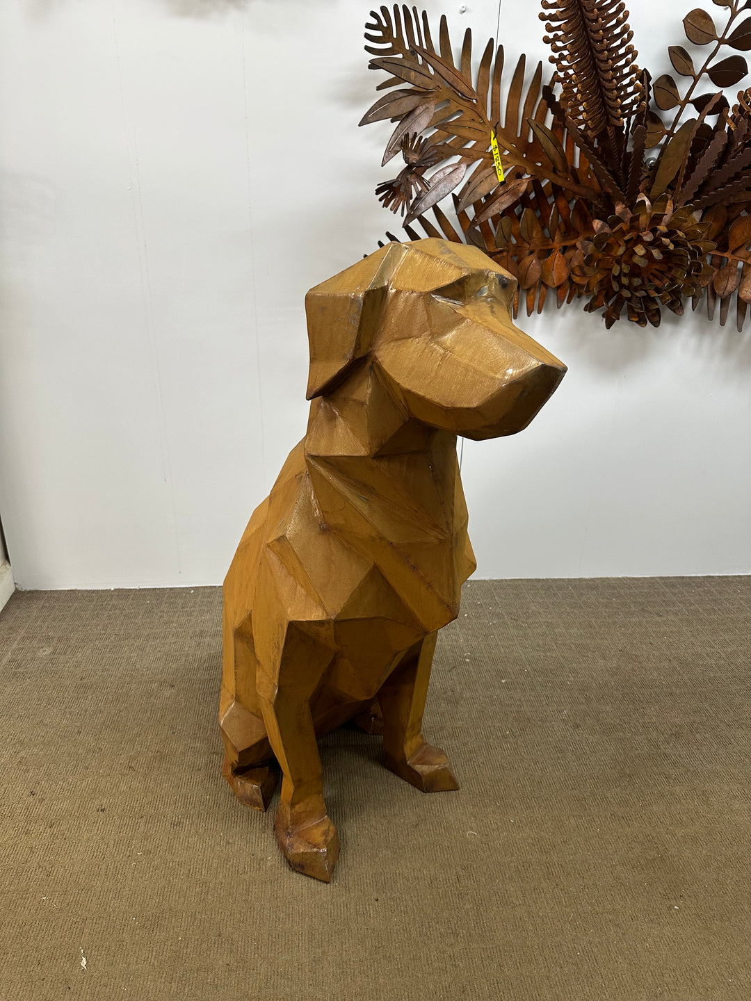 Labrador Dog – Low-Poly Metal Sculpture