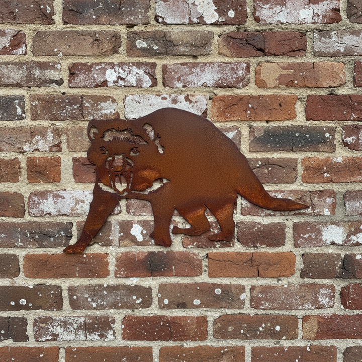 Tasmanian Devil Metal Wall Art - Tassie Devil Garden Art