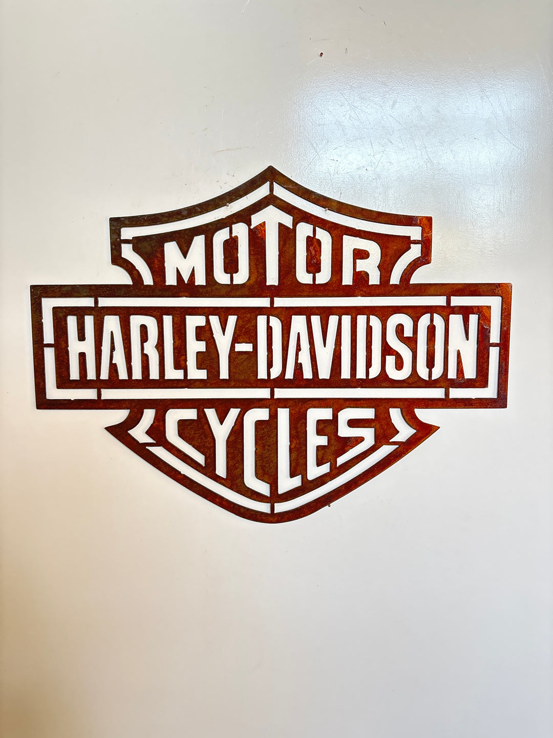 Harley Davidson Motor Cycles Sign Metal Wall Art - Shed