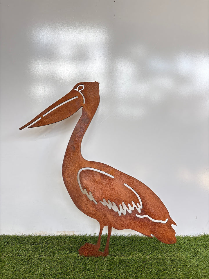 Pelican Metal Garden Art Large