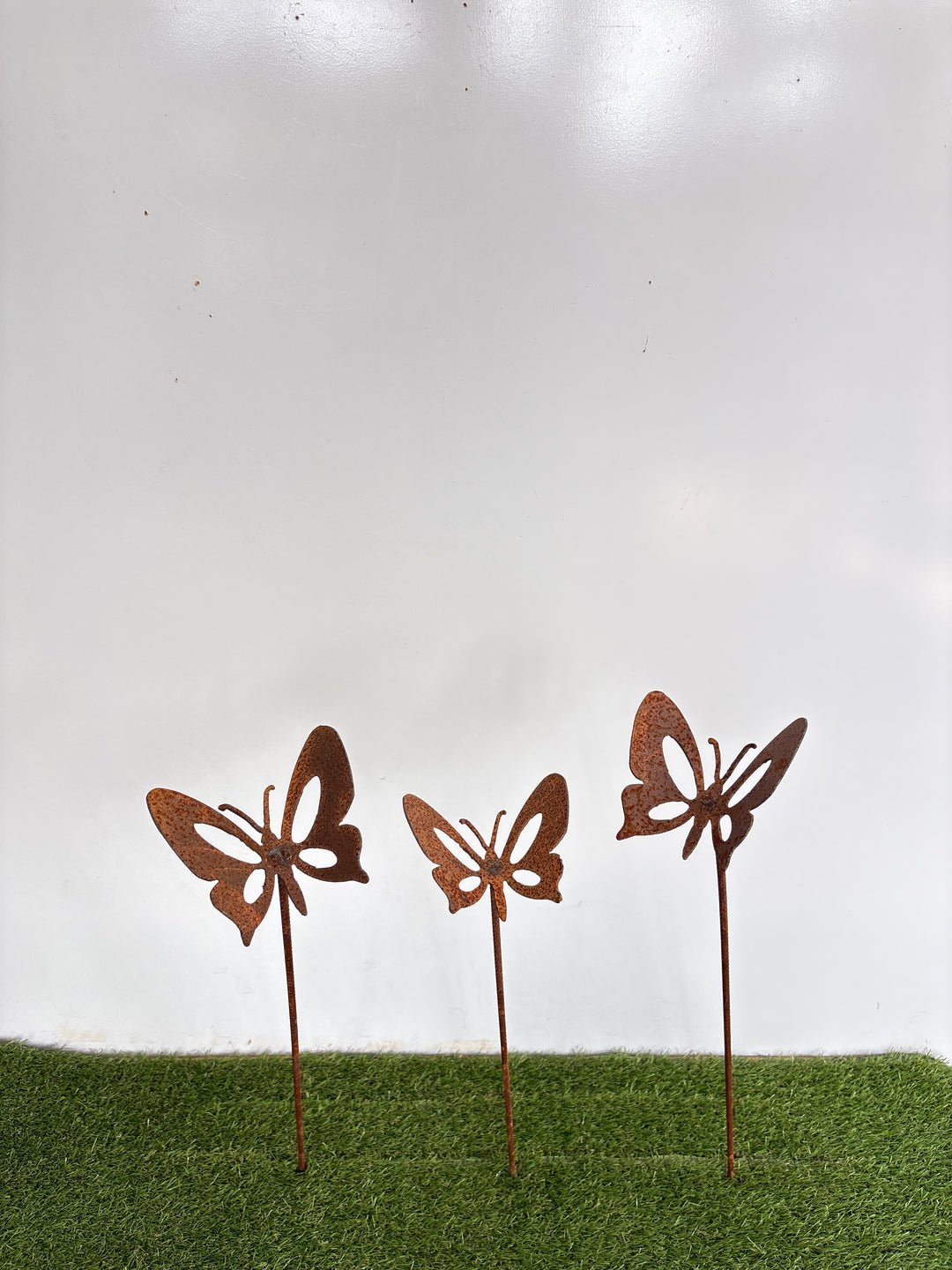 Butterfly Metal Garden Spike / Stake Oval Design