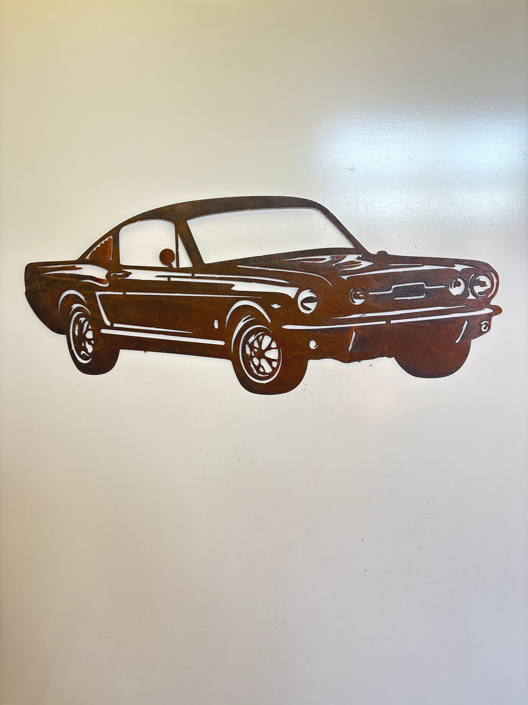 1966 Ford Mustang Metal Wall Art
