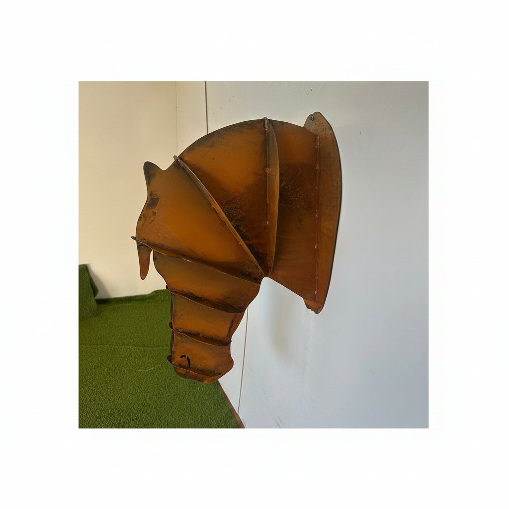 Horse Head Metal Wall Sculpture – Rustic Steel Horse Wall Art