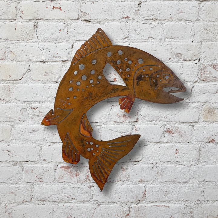 Trout fish Metal Wall Art