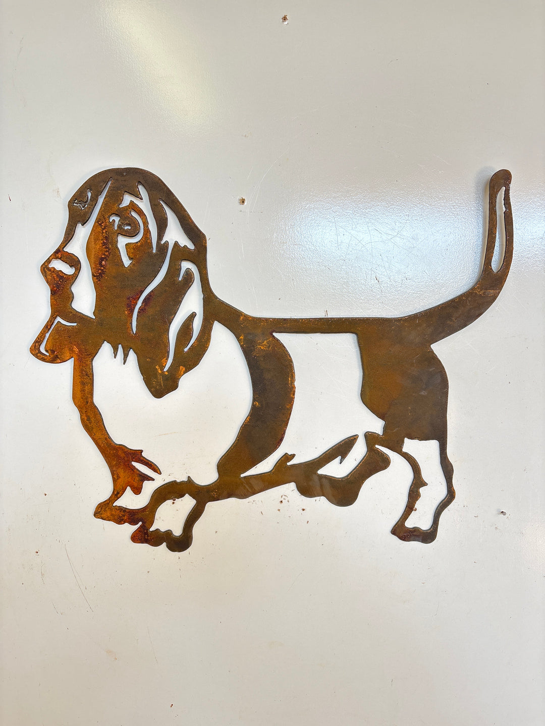 Basset Hound Metal Wall Art - Dog Garden Art