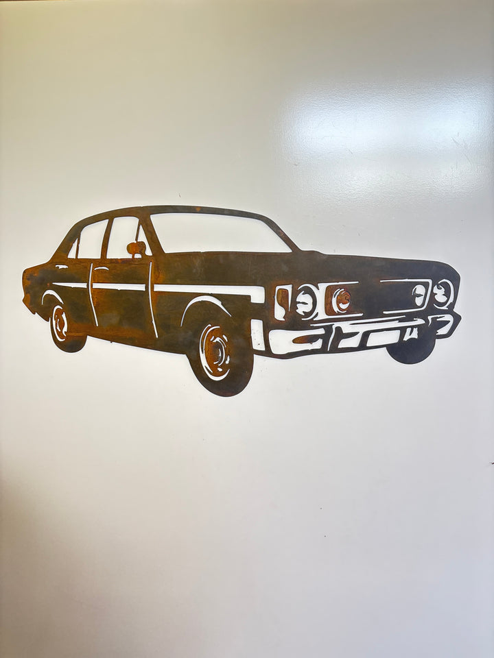 XW Ford Sedan Metal Wall Art