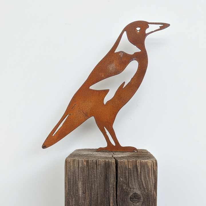 Metal Magpie - Garden Art - Life Sized