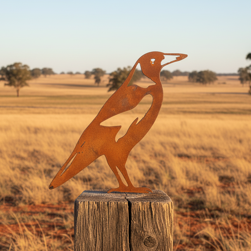 Metal Magpie - Garden Art - Life Sized