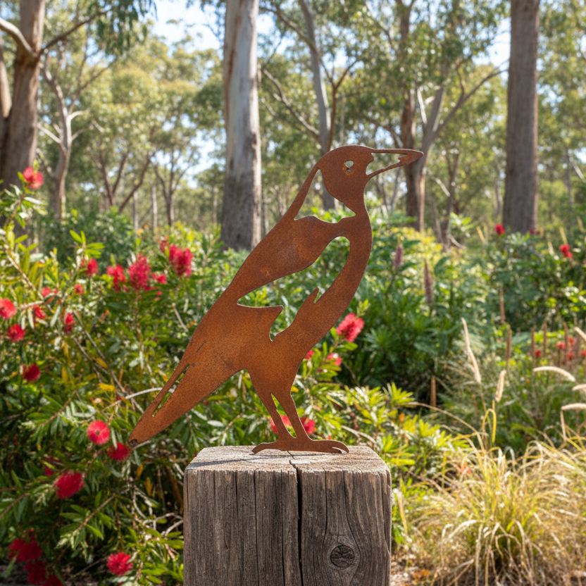 Metal Magpie - Garden Art - Life Sized