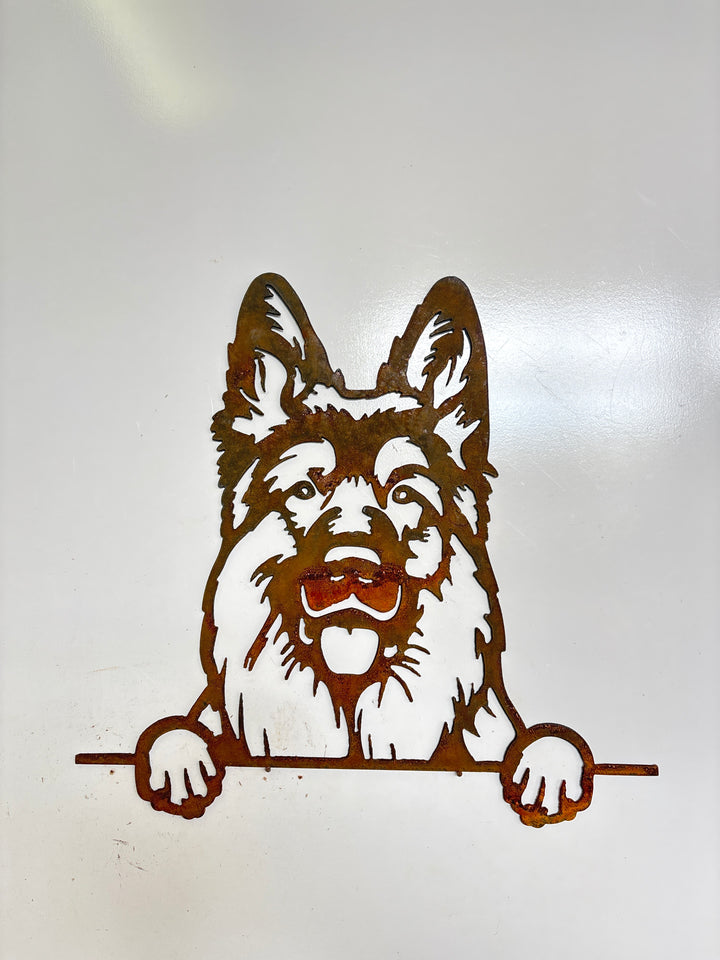 German Shepherd - Dog Memorial Plaque - Metal Art