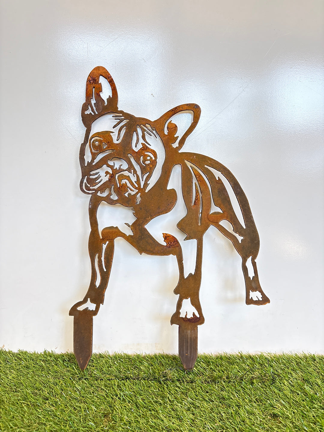 French Bulldog Frenchie Dog Metal Wall Art and Garden Art