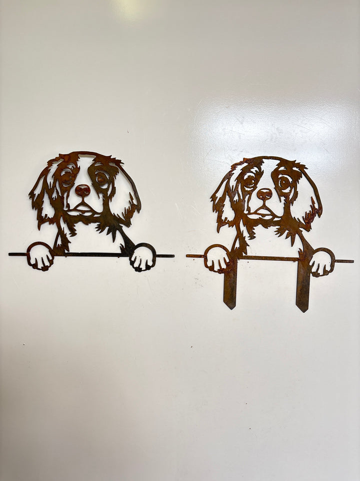 Cavalier King Charles Spaniel - Dog Memorial Plaque - Metal Art