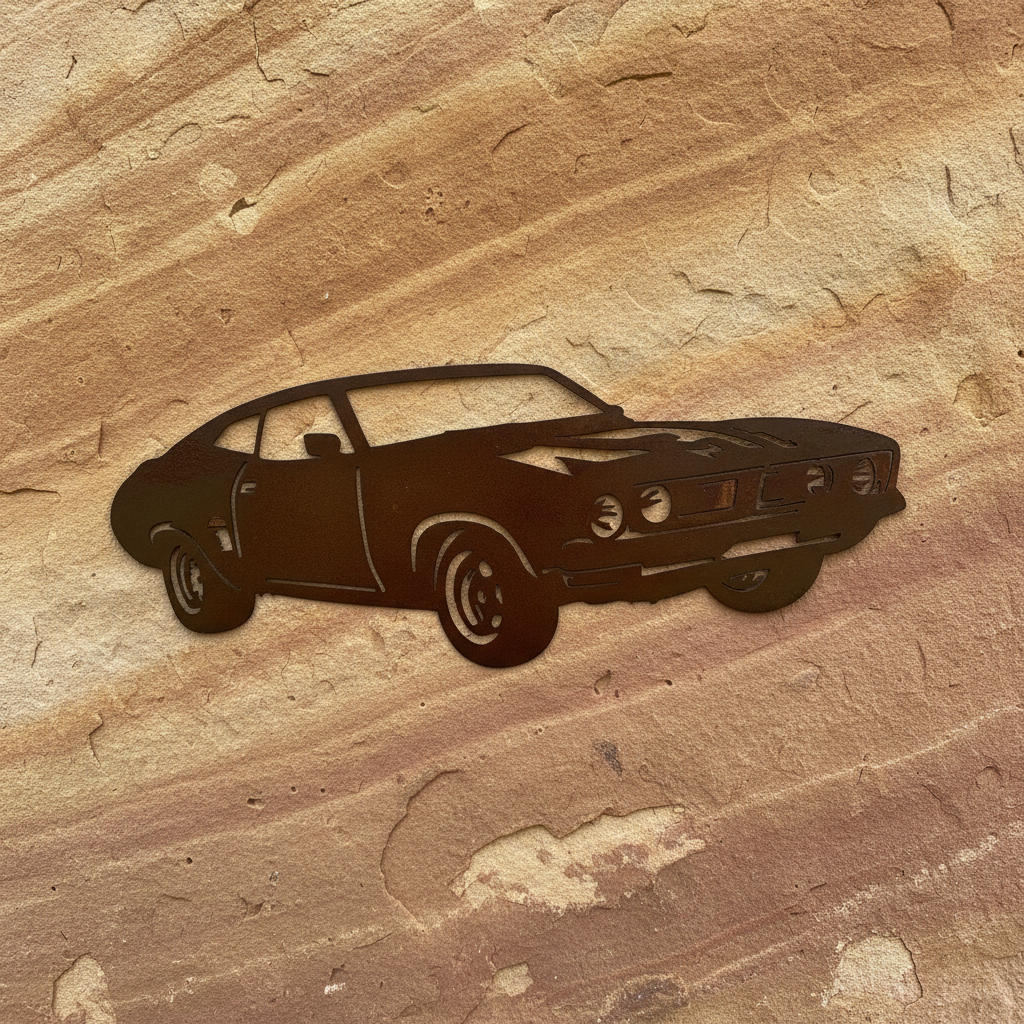 XB Ford Coupe Metal Wall Art