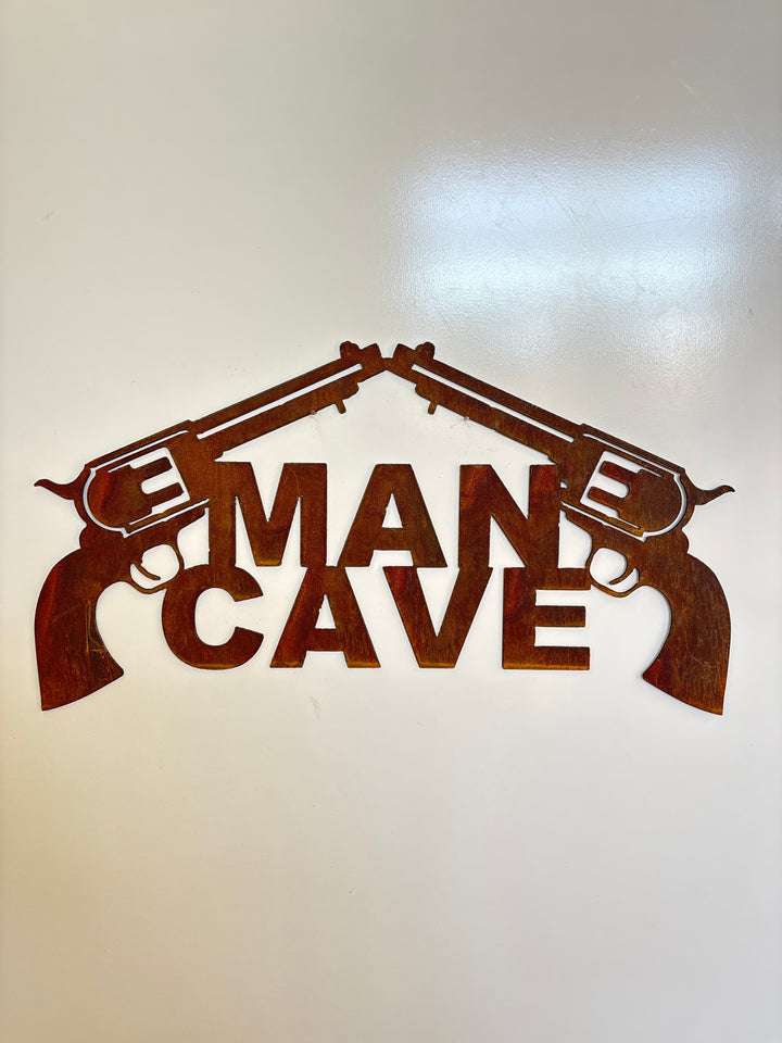 Man Cave Sign Metal Wall Art