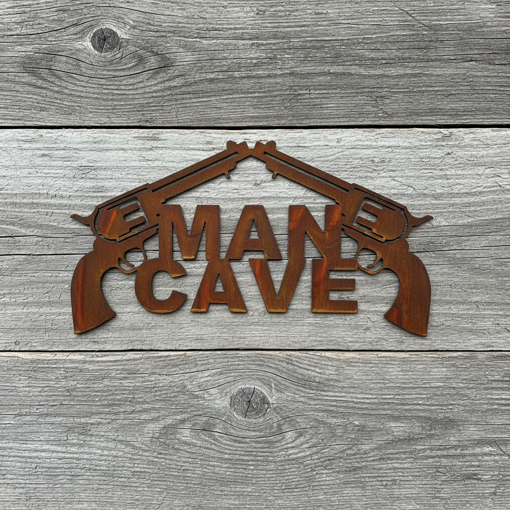 Man Cave Sign Metal Wall Art