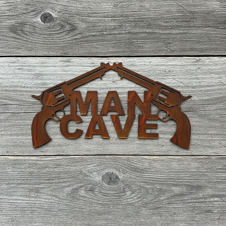 Man Cave Sign Metal Wall Art