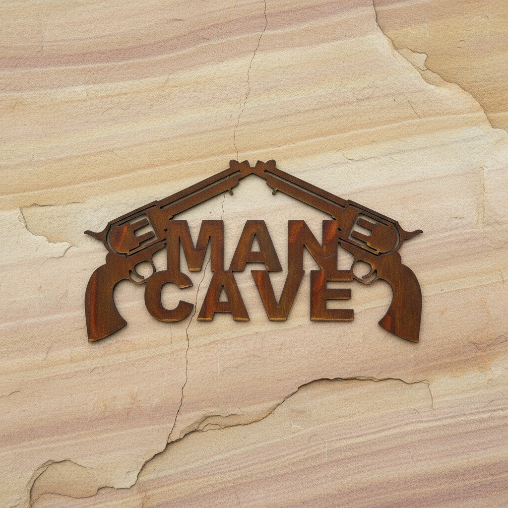 Man Cave Sign Metal Wall Art