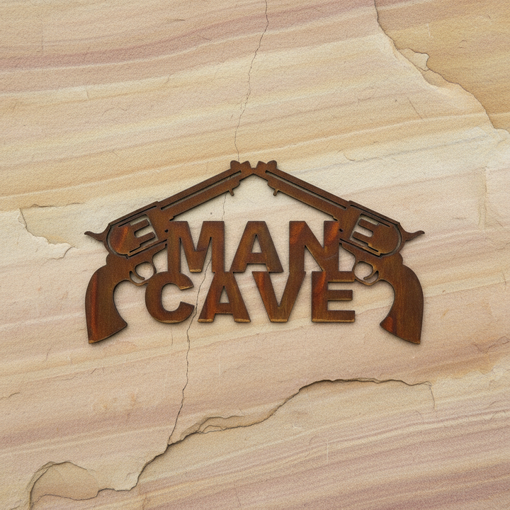 Man Cave Sign Metal Wall Art