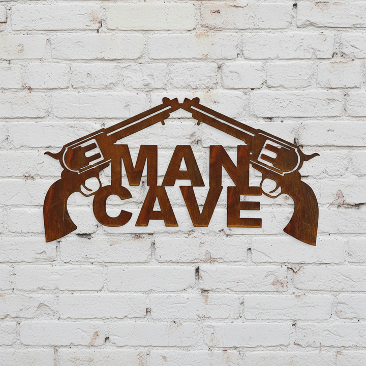 Man Cave Sign Metal Wall Art