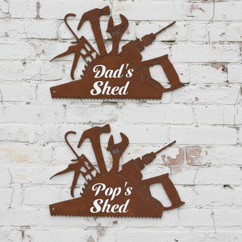 Dad's Shed Sign - Pop's Shed Sign or personalize your own