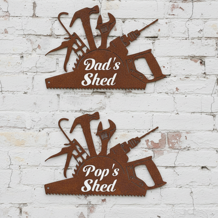 Dad's Shed Sign - Pop's Shed Sign or personalize your own