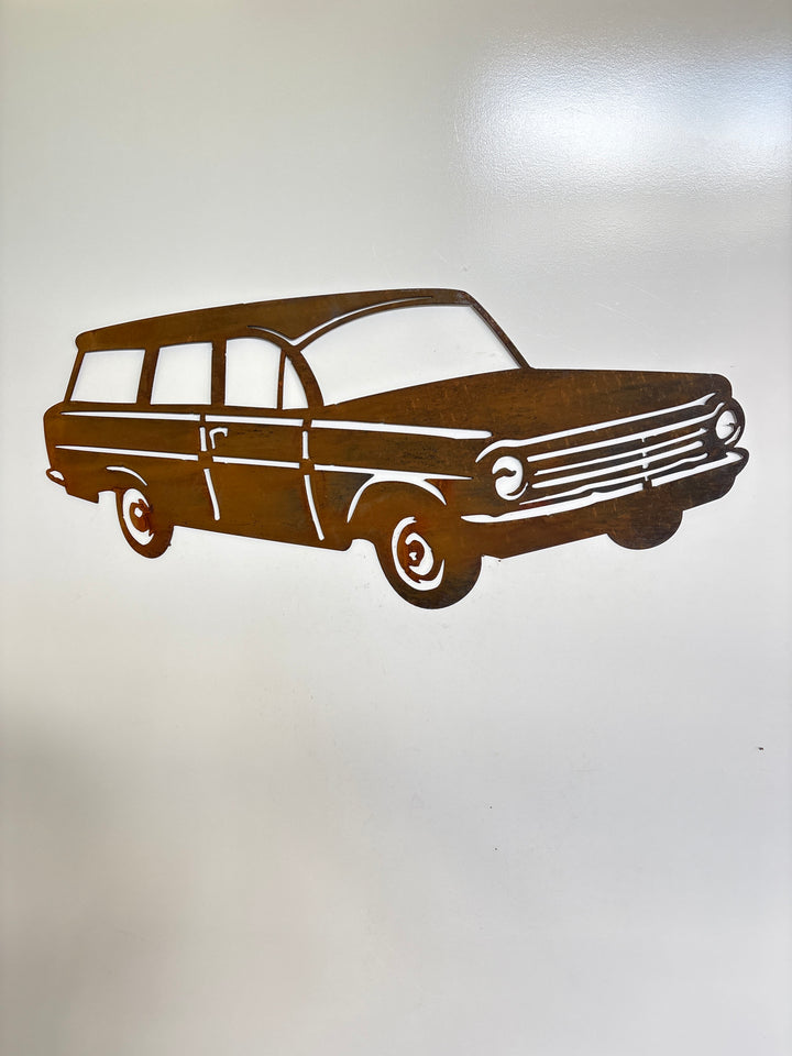 EH Holden Station Wagon Metal Wall Art