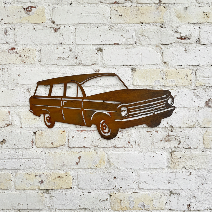 EH Holden Station Wagon Metal Wall Art