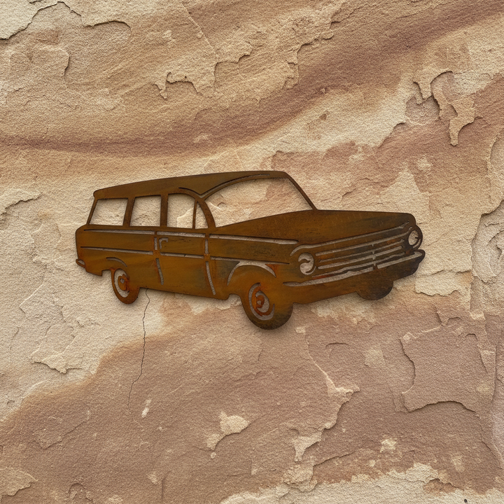 EH Holden Station Wagon Metal Wall Art