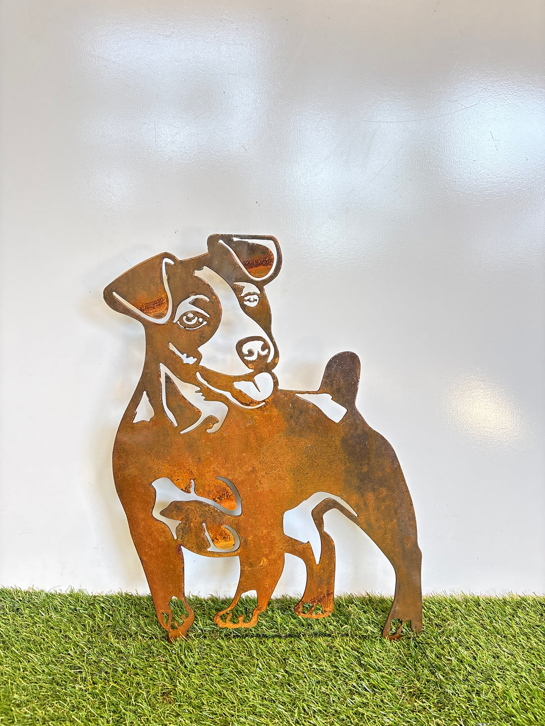 Jack Russel Dog Metal Wall Art - Garden Art