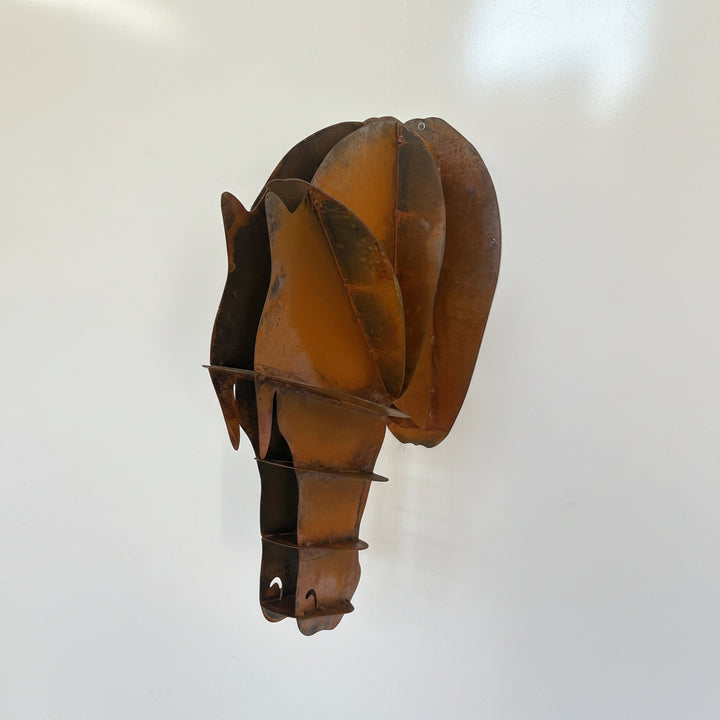 Horse Head Metal Wall Sculpture – Rustic Steel Horse Wall Art