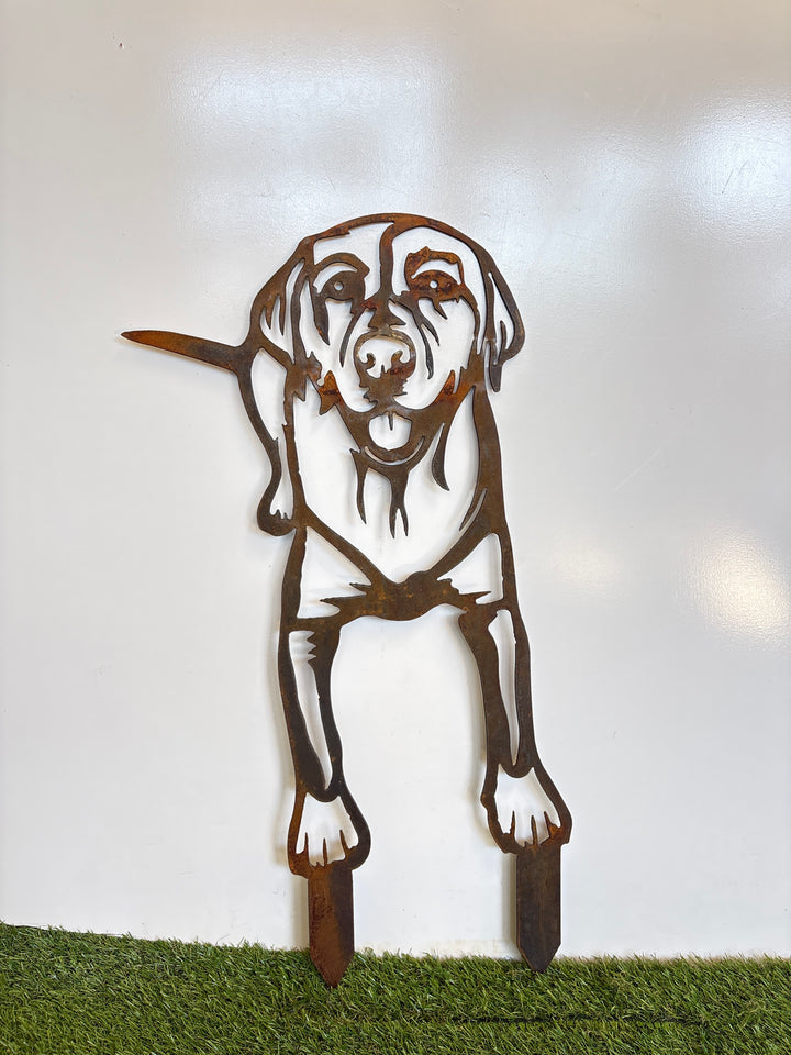 Labrador Metal Wall Art - Dog Garden Art