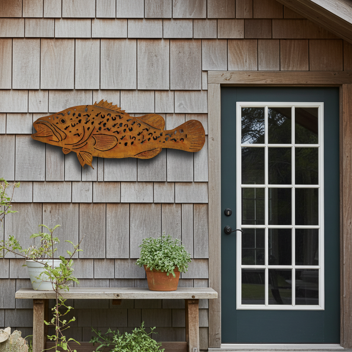 Murray cod fish Metal Wall Art