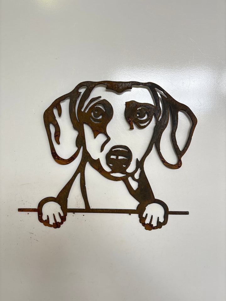 Dachshund - Sausage Dog - Dog Memorial Plaque - Metal Art