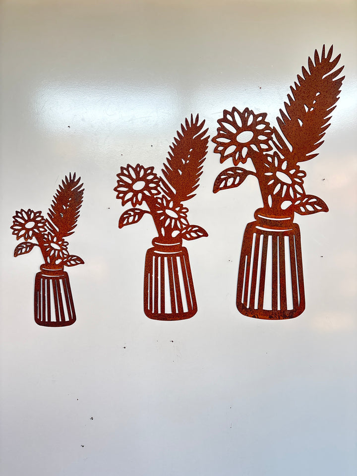 Vase of Flowers Wall Art or Garden Art nd451 B