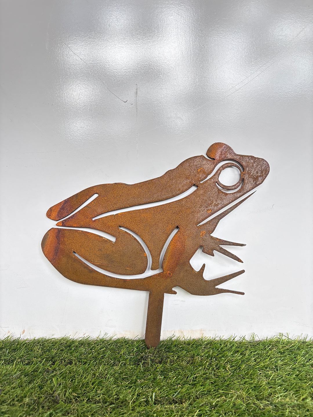 Frog Metal Garden Art nd126 Large base
