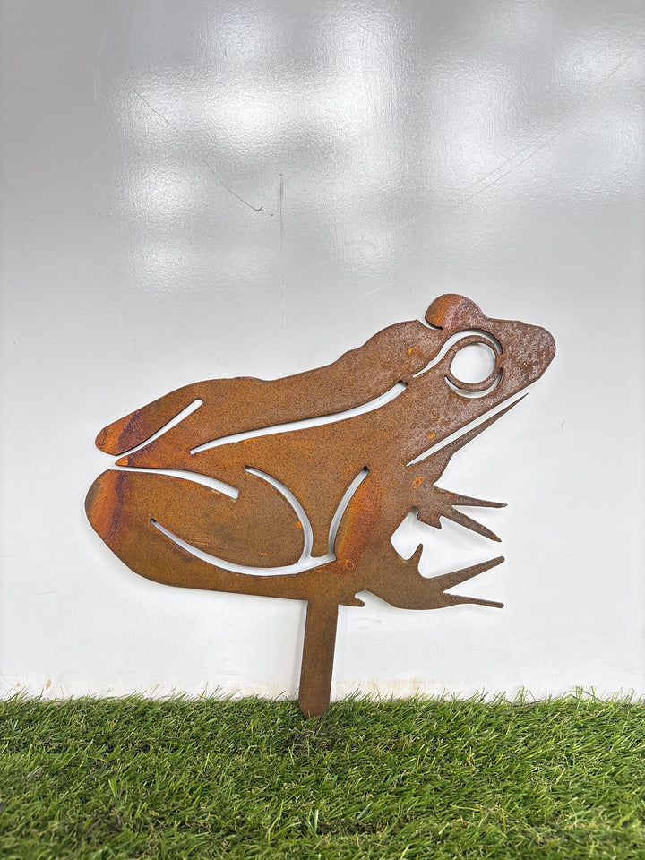 Frog Metal Garden Art nd126 Large base
