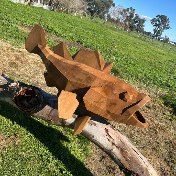 Low Poly Murray Cod – Australian Metal Fish Sculpture